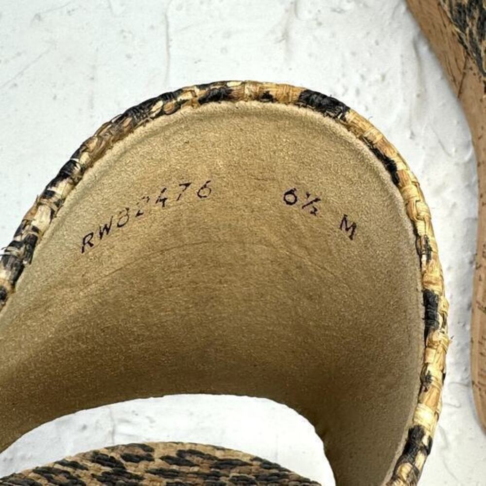 NEW Stuart Weitzman Flatout Leopard-Print Wedge Slide Size 6.5 - Picture 5 of 11